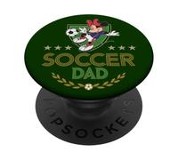 Disney Soccer Dad Sports Minnie Mouse Father's Day Tee PopSockets PopGrip Adhésif