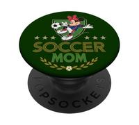 Disney Soccer Mom Sports Minnie Mouse Mother's Day Tee PopSockets PopGrip Adhésif