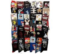 Disney Socks And Underwear - Chaussettes Licence fantaisie en Coton Vendu en Pack Surprise -Assortiment modèles photos selon arrivages- Pack de 6 Paires 40/46