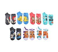 Disney Socks Chaussettes No Show, Blanc 80 (Lot de 7), Taille Unique Femmes