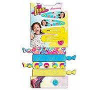 DISNEY : Soy Luna - 4 barrettes métal clic clac et 4 Bracelets Elastiques G