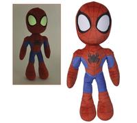 Simba Peluche Disney Spiderman – yeux qui brillent dans le noir – 50 cm