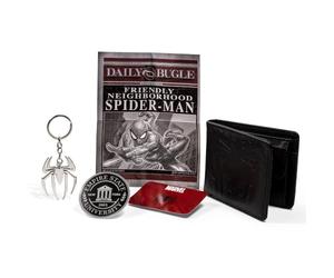 Disney Spiderman Black Wallet and Keyring Collectors Gift Set