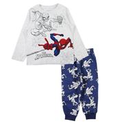 Disney Spiderman, Ensemble Pyjama, 2 Pièces, Sweater + Jogging, Enfants, (2 à 14 Ans), Mixte, Garçon, Fille, Doux, Mignon, Chaud, Sweat Shirt + Pantalon, Modèle SP S 52041675 S2-5A