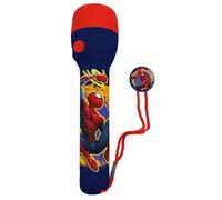 Disney Spiderman Grande lampe torche LED 16 cm en plastique antidérapant pour aventures en plein air, camping, randonnée et utilisation d'urgence