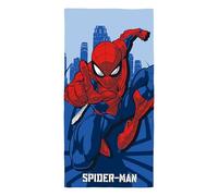 Disney Spiderman Serviette Officielle | Douceur Ultra Douce | Design Adventure | Parfait pour Maison, Bain, Plage et Piscine | Taille Unique 140 x 70 cm | 100% Coton