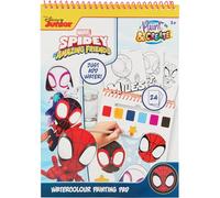 Disney Spidey et ses Amis Extraordinaires - Livre de Peinture à l’Eau avec Pinceau - 24 Dessins Aquarelle - Ajoutez Juste de l’Eau - Activité Créative Enfant 3+ (SP24355)