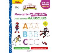Disney - Spidey et ses amis extraordinaires - Mon cahier effaçable - J'écris les lettres majuscules