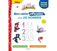 Disney - Spidey et ses amis extraordinaires - Mon cahier effaçable - J'écris les nombres (3-6 ans)