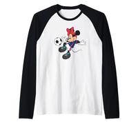 Disney Sports Minnie Mouse Soccer Team Player Football Manche Raglan
