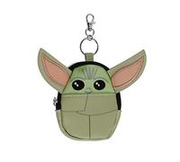 DISNEY Baby Yoda Porte-clés Mini Sac à Dos Vert, Vert, Noir et Beige, Taille Unique, Enfant