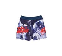 Disney Star Wars Short de Bain Garçon, Boxer Short de Bain Surf pour Garçon, Design Storm Trooper et R2D2, Taille 4 Ans, Bleu