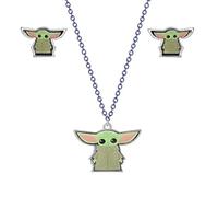 Disney Star Wars The Mandalorian Grogu Parure boucles d'oreilles et collier Licence officielle, taille unique, Métal, Non connu