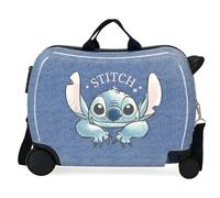 Disney Stich Dance it Out Valise pour Enfant Bleu 50 x 38 x 20 cm Rigide ABS Fermeture à Combinaison latérale 34 L 1,8 kg 2 Roues Bagage Main, Bleu, Talla única, Valise pour Enfant