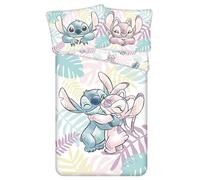 Disney Stitch Andzia Two-Sided, Parure de lit pour Enfant en Coton avec Fermeture éclair, 100% Both 140x200cm+60x80cm Oeko-TEX (Formule 3)