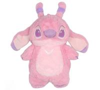 DISNEY Stitch ANGEL Bouillotte en caoutchouc avec housse SOUPLE, GRANDE Bouillotte avec housse douce À EAU, peluche 750 ml (Angel)