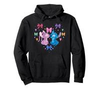 Disney Stitch & Angel Coquette Style Heart Valentine's Day Sweat à Capuche