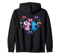 Disney Stitch & Angel Coquette Style Heart Valentine's Day Sweat à Capuche