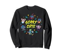 Disney Stitch & Angel Halloween Scary Cute Disney Costumes Sweatshirt
