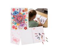 DISNEY Stitch Angel Kit créatif de coloriage et de dessin pour enfants comprenant un cahier et 12 mini-crayons de cire