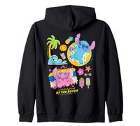 Disney Stitch & Angel Life's Better by the Beach Summer Trip Sweat à Capuche