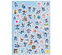 Disney STITCH autocollants pour enfants, grand SET livre avec autocollants, colorés 300 pièces (Stitch B)