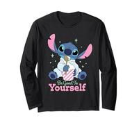 Disney Stitch "Be Good to Yourself" Ice Cream Self-Care Manche Longue