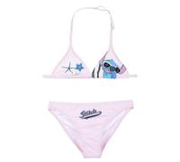 Disney Stitch Bikini Fille 6-16 Ans Costume Mer Deux Pièces Officiel Premium Tissu Technique 82% Polyester 18% Elastan Fantasmes Été Piscine, 18058 Rose, 14 ans
