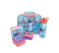 Disney Stitch Bleu Aloha Sac à lunch bouteille et 3 pots à collation Fille