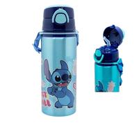 Disney Stitch Bleu Bouteille En Aluminium 730ml Avec Paille Enfants Isotherme