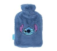 Disney Stitch Bouillotte Eau Chaude, Comprend Housse Souple Amovible, Chauffe-Lit pour Enfants, Bouillotte pour Filles, Thermothérapie, Capacité 2 L (Bleu)