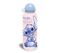 Disney Stitch Bouteille d'eau en aluminium pour enfants avec paille 500 ml pour l'école (You are magic Stitch)