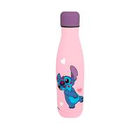 Disney Stitch Bouteille Réutilisable, Bouteille D'eau Design en Acier Inoxydable pour Filles, Bouteille de Voyage, Capacité 500 ml (Rose)
