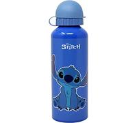 Disney Stitch Bouteille Réutilisable, Design Aluminium Résistant, Gourde pour Fille, Bouteille D'eau, Gourde Voyage, Capacité 500 ml (Bleu)