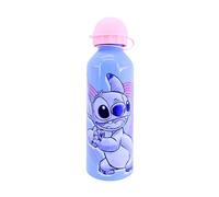 Disney Stitch Bouteille Réutilisable, Stitch et Angel Conception en Aluminium Résistant, Gourde pour Filles, Bouteille de Voyage, Capacité 500 ml (Rose)