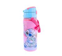 Disney Stitch Bouteille Réutilisable, Stitch et Scrump Design en Aluminium Résistant, Gourde pour Filles, Gourde de Voyage avec Poignée, Capacité 600 ml