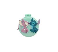 DISNEY STITCH - Brosse à Cheveux Pliable Ultra-Compacte Avec Miroir Intégré - Lilo & Stitch & Angel - Démêlage Doux - Accessoire Coiffure Enfant, Format Voyage - Produit Officiel Disney