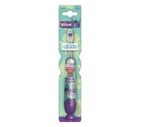 Disney Stitch Brosse à dents clignotante pour enfants avec lumière clignotante de 2 minutes, poignée confortable, poils arrondis doux et ventouse pour un rangement vertical pour enfants à partir de 3