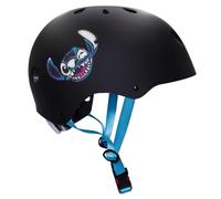 Disney Stitch Casque de vélo Noir pour Enfant, léger, réglable, Sportif pour garçon 52-56 cm (Noir Stitch)