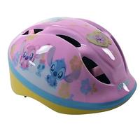 Disney Stitch Casque de vélo pour enfants, 52 à 56 cm, cadran réglable avec ventilation, extra léger, sous licence officielle Disney Stitch pour la sécurité du cyclisme, rose