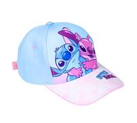 Disney Stitch Casquette de Baseball pour Filles, Chapeau Casquette D'été pour Enfants avec Motif Stitch et Angel, Cadeau pour Fille (FR/ES, Numérique, 53, Rose)