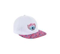 Disney Stitch Casquette pour Filles, Casquette D'été pour Enfants au Design Tropical 'Hello' Stitch, Cadeau pour Les Filles | Blanc
