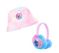 Disney Stitch Chapeau et Cache-Oreilles pour Filles, Casquette Polaire Douce au Design Peluche, Chapeau d'hiver pour Enfants, Cadeau pour Filles et Adolescentes