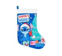 Disney Stitch Chaussette de Noël, Décoration de Sapin de Noël, Ornement de Cheminée, Sachet de Bonbons et de Cadeaux, 42 x 32 CM
