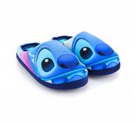 Disney Stitch Chaussons Enfants, Pantoufles Tropicales Cadeau Filles et Adolescentes, Tailles EU 28 à 33 (Bleu, EU 31, Système Taille Chaussures EU, Enfant de 2 à 5 ans, Femme, Numérique, Moyen, 31)