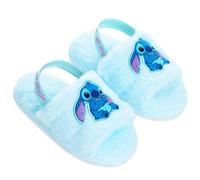 Disney Stitch Chaussons Peluche Femme, Mules Confortables - Cadeau pour Femme (Bleu, 36 EU)