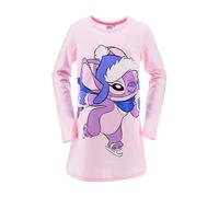 Disney Stitch Chemise de Nuit Longue en Coton Doux pour Filles, Cadeau pour Adolescentes, Tailles 10 à 16 Ans (Rose, 16 Ans)