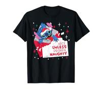 Disney Stitch Christmas Nice Unless Proven Naughty Holiday T-Shirt