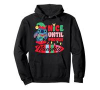 Disney Stitch Christmas Nice Until Proven Naughty Holiday Sweat à Capuche