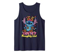Disney Stitch Christmas Santa's Naughty List Funny Holiday Débardeur